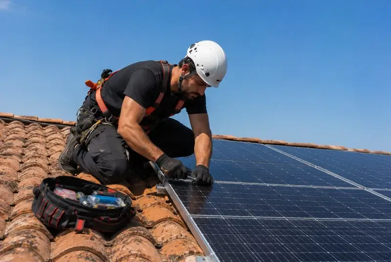 Maintenance et monitoring de panneaux solaires à Chamadelle